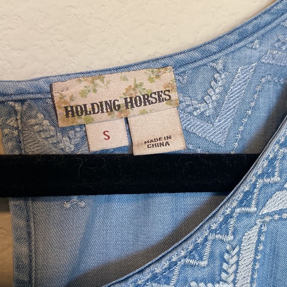 Anthropologie Holding Horses Chambray Dress - Picture 4 of 7